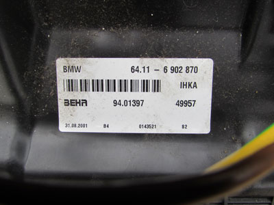 BMW Behr AC Heater Climate Box Complete 64116902870 E46 E83 323i 325i 330i M3 X34